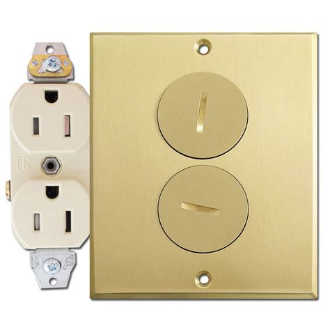 electrical floor box covers|floor outlet cover plate only.